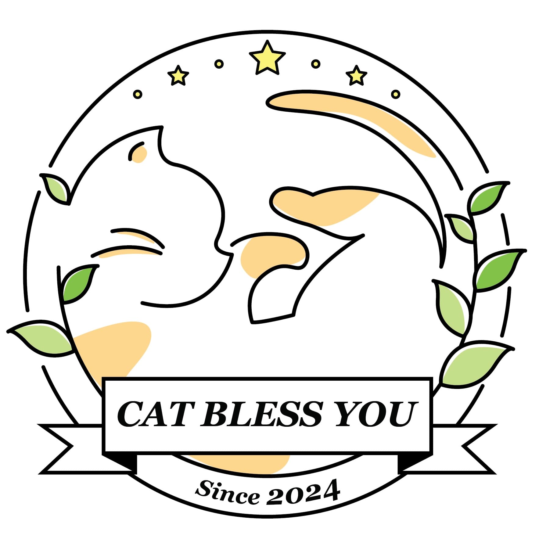 Cat Bless You logo